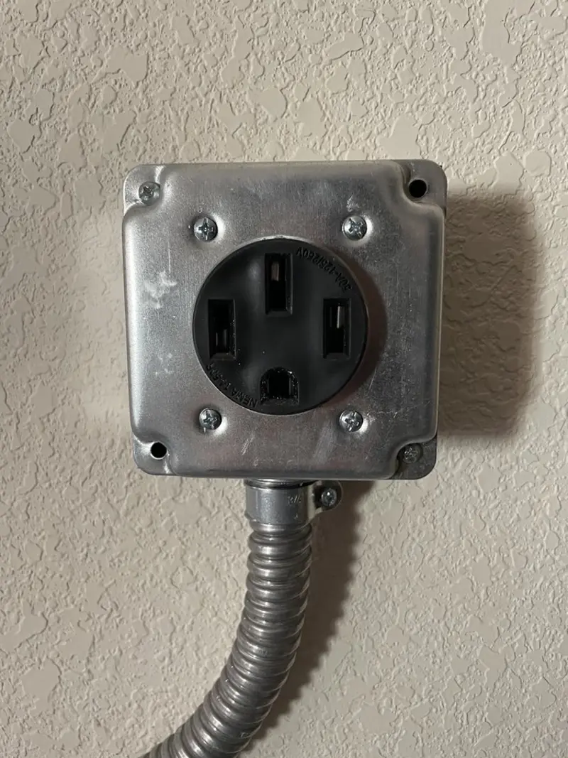 NEMA 14-50 outlet installed for Electrical Panel Upgrade in Ocean Springs
